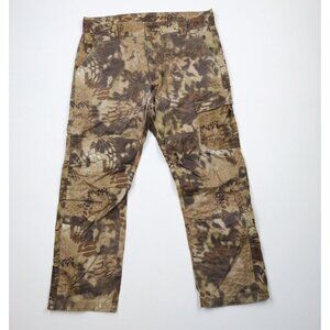 Krptek Mens XL Highlander Camouflage Stalker Double Knee Wide Leg Cargo Pants